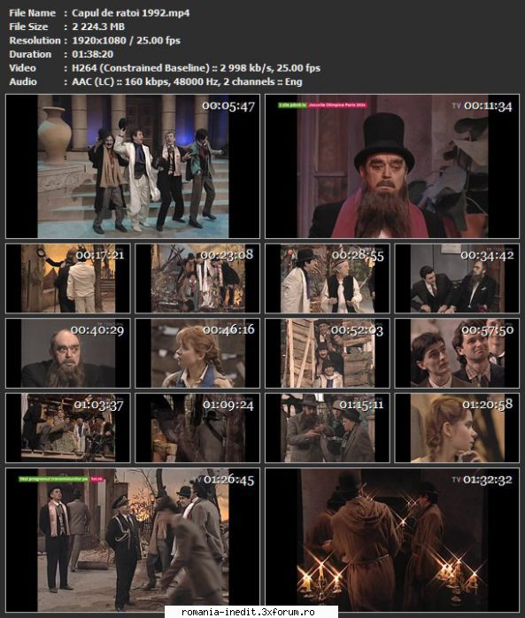 Capul de ratoi (1992) (Teatru TV) - sasadoru - Teatru rom�nesc - Romanian Theater