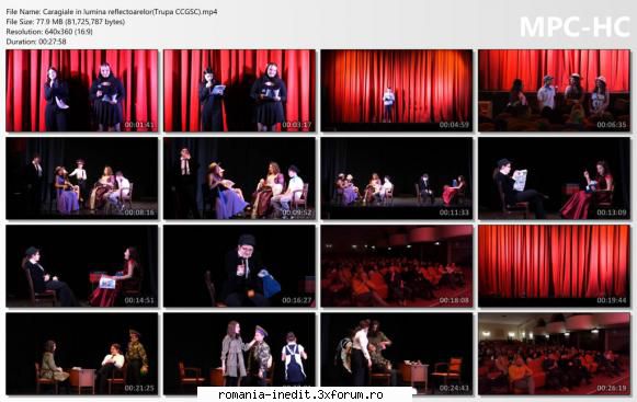 Caragiale in lumina reflectoarelor(Trupa CCGSC) - bgl23 - Teatru rom�nesc - Romanian Theater