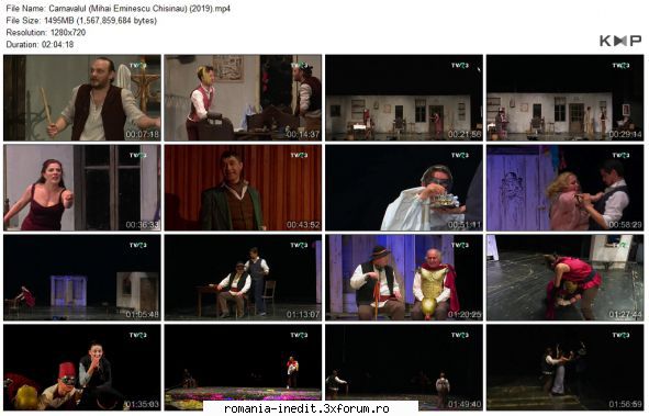 Carnavalul (2019) (Mihai Eminescu Chisinau) - raganar - Teatru rom�nesc - Romanian Theater
