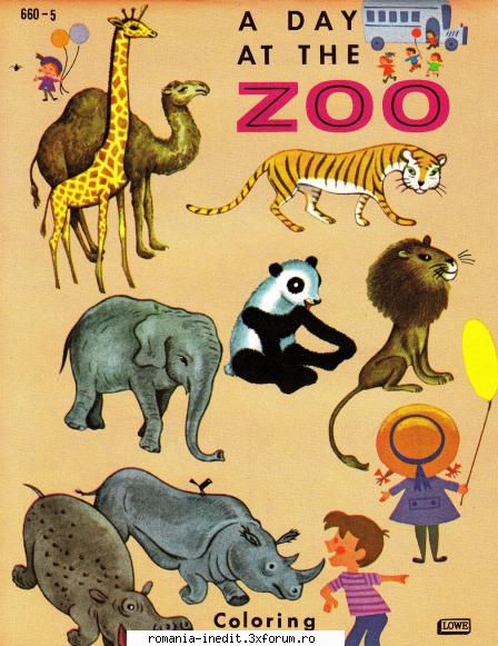 ****Cărți de colorat ***** - A Day At The Zoo - Carti pentru copii - Books