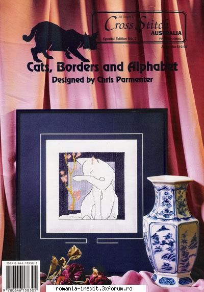 Carti pentru copii - Cross stitch- Cats,borders and alphabet - Carti pentru copii - Books