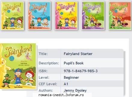 Carti pentru copii - Fairyland - English learning for young learners - Carti pentru copii - Books