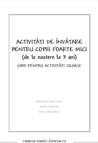 Carti pentru copii - Activităţi de �nvăţare pentru - Carti pentru copii - Books