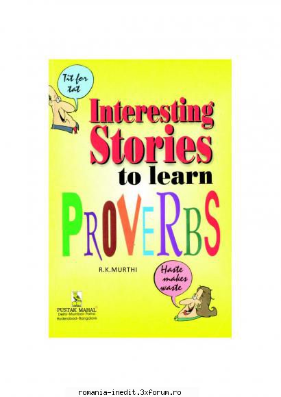 Carti pentru copii - Interesting Stories to Learn Proverbs-Mantesh - Carti pentru copii - Books