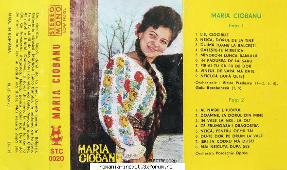 Casete Electrecord - STC0020 - Maria Ciobanu Download: Mirror - Albume MP3 romanesti - Romanian MP3 albums