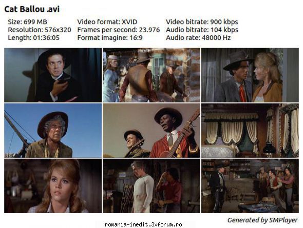 Cat Ballou (1965) - Cat Ballou (1965) DVDRip Subtitrare / Romana 700 - Filme clasice - Old Movies