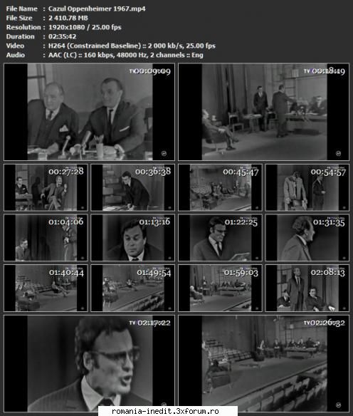 Cazul Oppenheimer(1967)(Teatrul Lucia Sturdza Bulandra) - Piesa prezint&# - Teatru rom�nesc - Romanian Theater