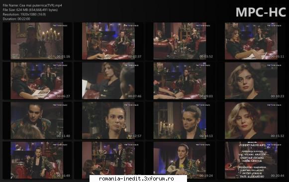 Cea mai puternica(TVR) - Distributie: Roxana Ionescu Guttman Ioana - Teatru rom�nesc - Romanian Theater