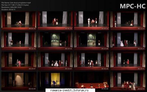 Cele două privighetori - Distribuție: Teodor Șuteu - Teatru rom�nesc - Romanian Theater