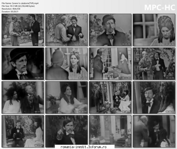Cerere �n căsătorie(TVR) - Regizor: Georgeta Postolea - Teatru rom�nesc - Romanian Theater