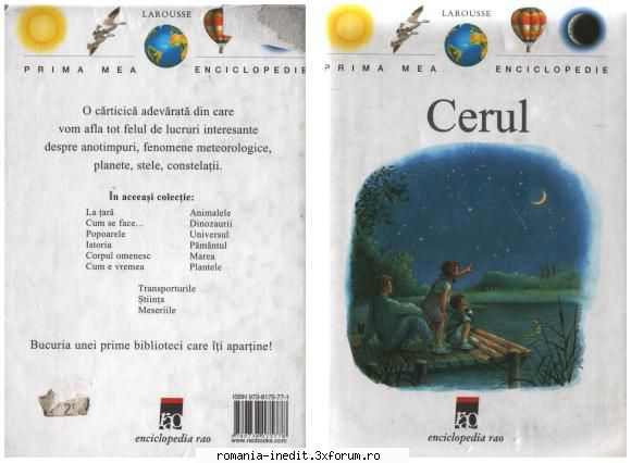 Cerul - Cerul (Prima mea enciclopedie - Larousse) PDF din - Carti pentru copii - Books
