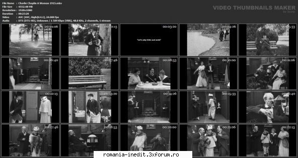 Charles Spencer Chaplin - Charlie Chaplin A Woman 1915 Year:1915 Country - Filme clasice - Old Movies
