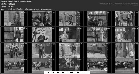 Charles Spencer Chaplin - Charlie Chaplin The Champion 1915 Year:1915 - Filme clasice - Old Movies
