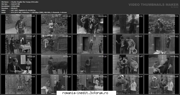 Charles Spencer Chaplin - Charlie Chaplin The Tramp 1915 Year:1915 Country - Filme clasice - Old Movies