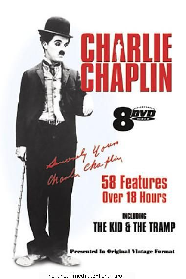 Charlie Chaplin Movie Collection - Cele 8 DVDuri contin majoritatea filmuletelor - Filme clasice - Old Movies