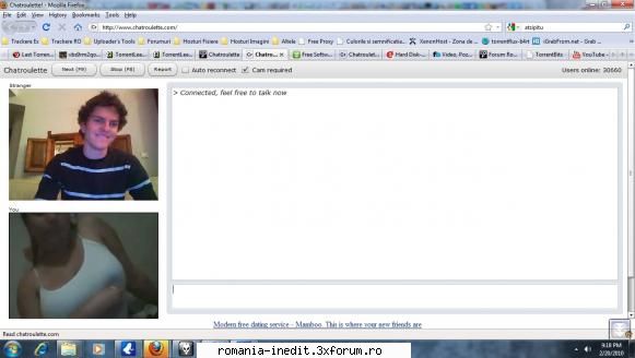 Chatroulette - urma sa ii tastez ce mare teapa a luat da mi s-a - Funny