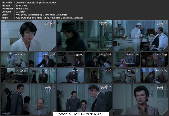Cianura si picatura de ploaie (1978) - sasadoru - Filme rom�nesti - Romanian Movies