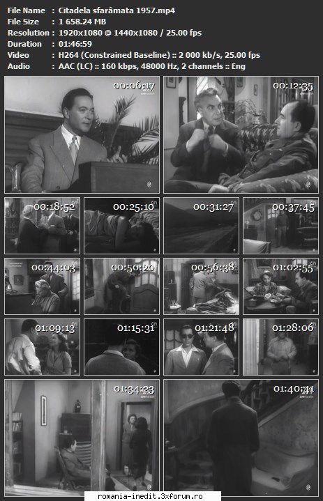 Citadela sfăr�mată (1957) - sasadoru - Filme rom�nesti - Romanian Movies