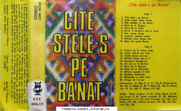 Cite stele-s pe Banat STC 00635 - Cite stele-s pe Banat STC - Muzica populara romaneasca - Romanian folk