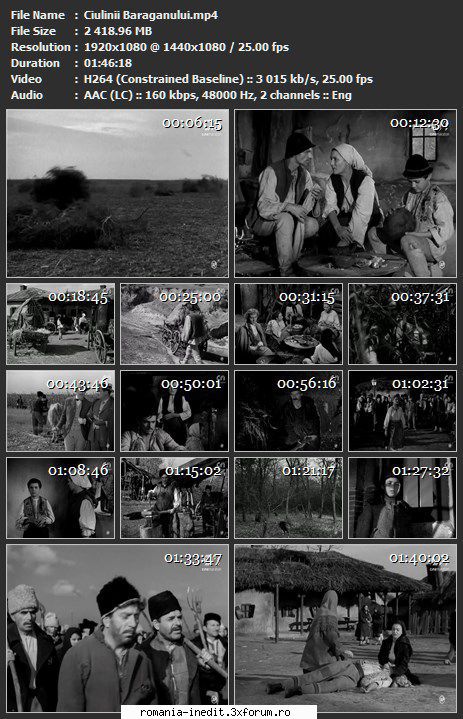 Ciulinii baraganului (1958) - sasadoru - Filme rom�nesti - Romanian Movies