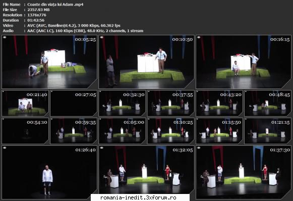 Coaste din viața lui Adam (Teatrul Mefisto București) (2018) - sasadoru - Teatru rom�nesc - Romanian Theater