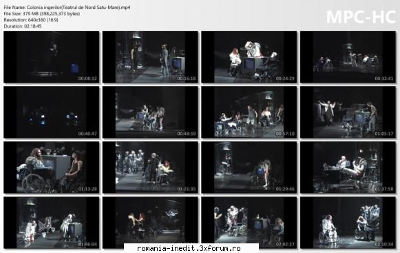 Colonia ingerilor(Teatrul de Nord Satu-Mare) - Scenografia ELIZA LABANCZ - Teatru rom�nesc - Romanian Theater
