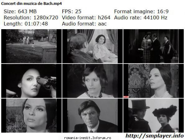 Concert din muzica de Bach (1976) (Teatru TV) - Concert din muzica de - Teatru rom�nesc - Romanian Theater