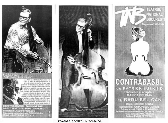 Contrabasul - Hodoronc-tronc! Nicio informaţie! Pai se - Teatru rom�nesc - Romanian Theater