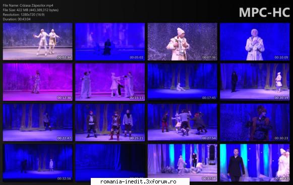 Crăiasa Zăpezilor(Teatrul Național Vasile Alecsandri) - bgl23 - Teatru rom�nesc - Romanian Theater