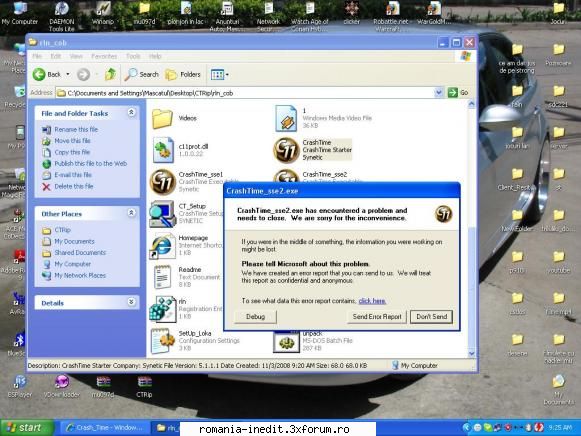 Crash Time - dc imi da erroarea asta :( :( :( am mai stat si o - Full Games