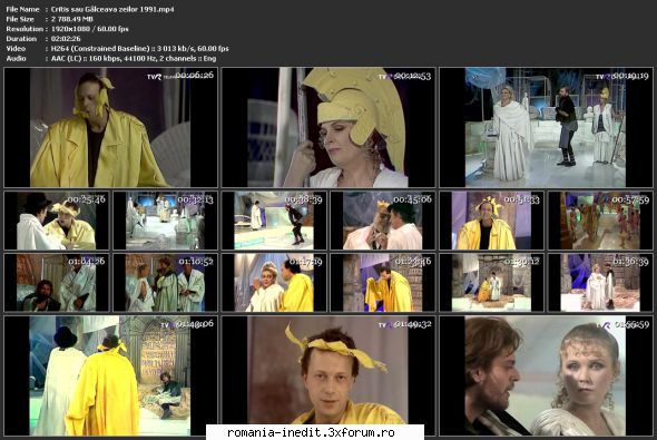 Critis sau G�lceava zeilor (1991) (Teatru TV) - sasadoru - Teatru rom�nesc - Romanian Theater