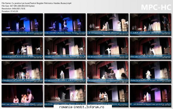 Cu jaraticul pe buze(Teatrul Bogdan Petriceicu Hasdeu Barlad) - bgl23 - Teatru rom�nesc - Romanian Theater