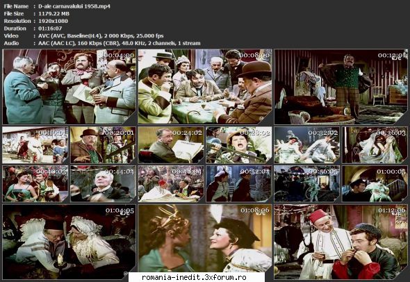 D'ale carnavalului (1958) - sasadoru - Filme rom�nesti - Romanian Movies