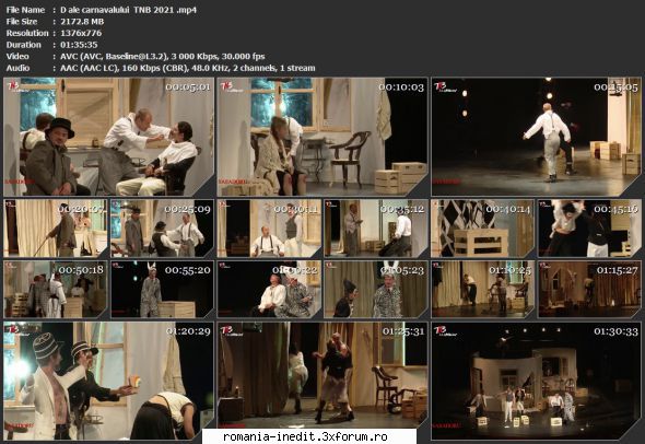 D'ale carnavalului (2021) (TNB) - sasadoru - Teatru rom�nesc - Romanian Theater