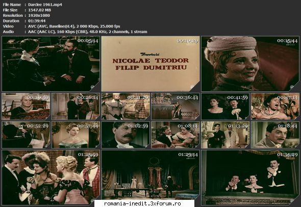 Darcl�e (1961) - sasadoru - Filme rom�nesti - Romanian Movies
