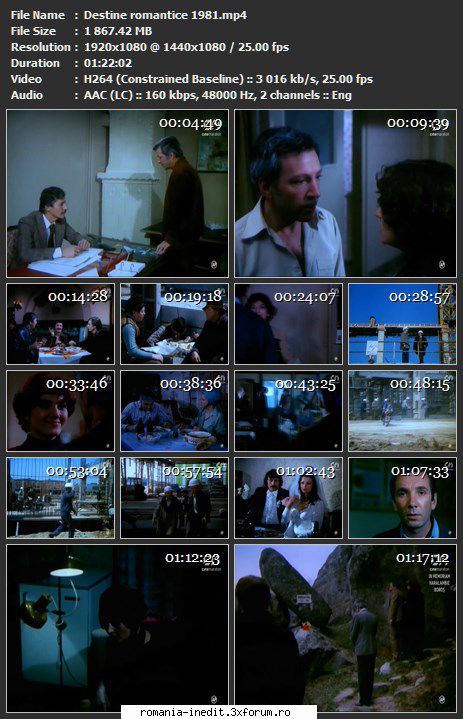Destine romantice (1981) - sasadoru - Filme rom�nesti - Romanian Movies