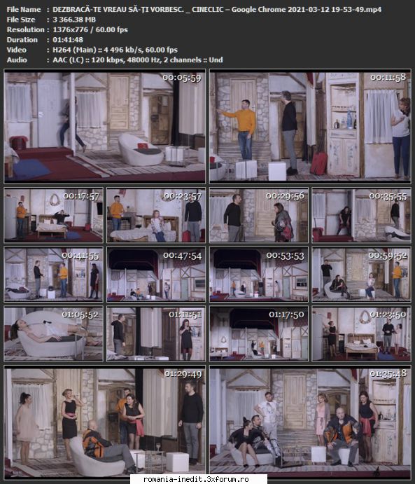 Dezbraca-te vreau sa-ti vorbesc(Teatrul Elisabeta) - sasadoru - Teatru rom�nesc - Romanian Theater