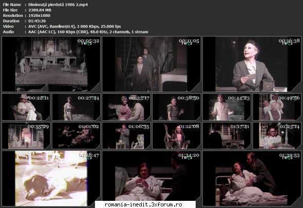 Dimineata pierduta (1986) (Teatru) - sasadoru - Teatru rom�nesc - Romanian Theater
