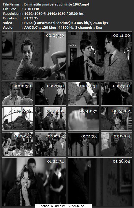 diminetile unui baiat cuminte (1966)