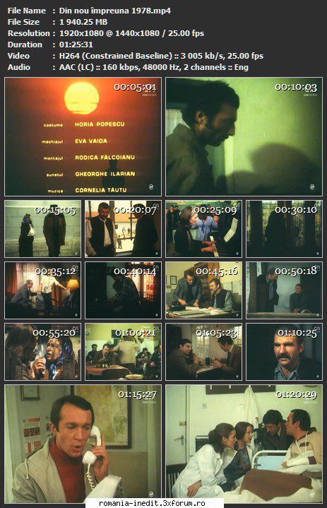 Din nou impreuna (1978) - sasadoru - Filme rom�nesti - Romanian Movies