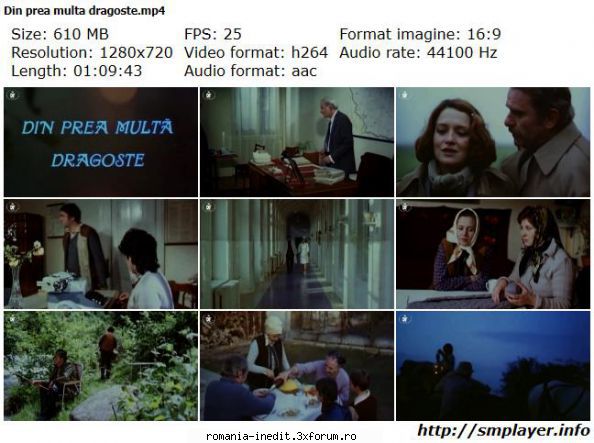 Din prea multa dragoste (1986) - Din prea multa dragoste (1986) Out of - Filme rom�nesti - Romanian Movies