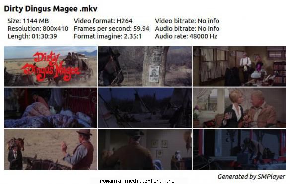 Dirty Dingus Magee (1970) - Dirty Dingus Magee (1970) MKV Subtitrare / Romana - Filme clasice - Old Movies