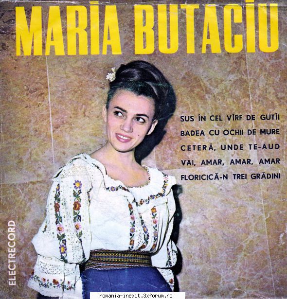 Discografia Mariei Butaciu - EPC A1 Sus �n Cel V�rf De Gut�i A2 - Muzica populara romaneasca - Romanian folk