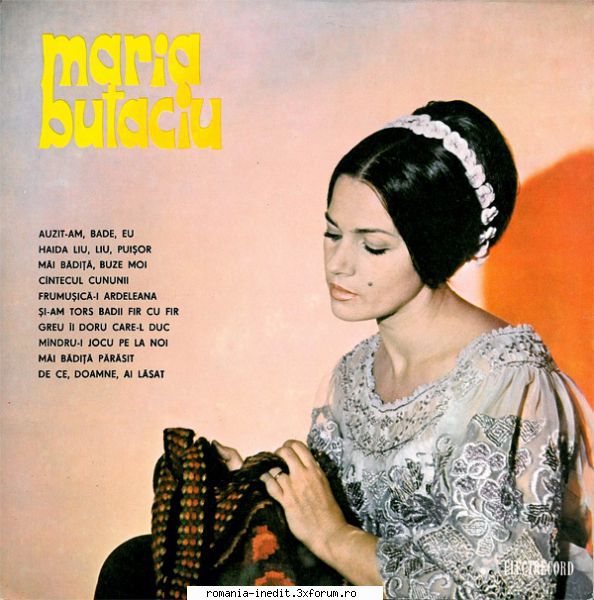 Discografia Mariei Butaciu - EPD A1 Auzit-am, Bade, Eu A2 Haida - Muzica populara romaneasca - Romanian folk