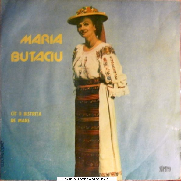 Discografia Mariei Butaciu - C�t �i Bistrița De Mare - 1986 - Muzica populara romaneasca - Romanian folk