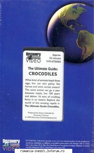 Discovery Channel - The Ultimate Guide: Crocodiles - DVDrip, AVI. Crocodiles These are the - Filme - Movies