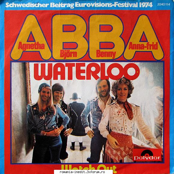 Discuri vinil cu muzica internationala - Raritati - ABBA - Waterloo Polydor - International MP3 albums
