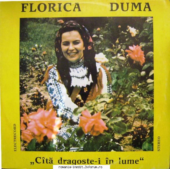 Discuri vinil cu muzica populara - Raritati - Florica Duma - Cita - Muzica populara romaneasca - Romanian folk