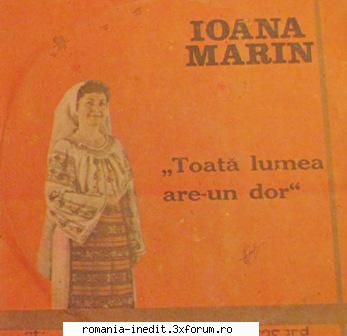 Discuri vinil cu muzica populara - Raritati - Ioana Marin - Toata - Muzica populara romaneasca - Romanian folk