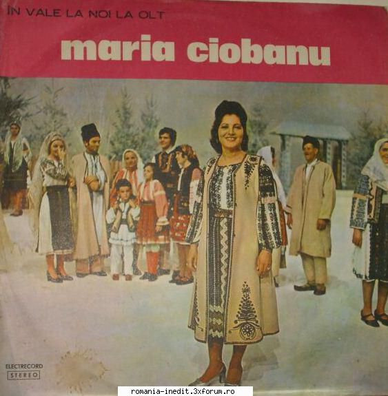 Discuri vinil cu muzica populara - Raritati - Maria Ciobanu - In - Muzica populara romaneasca - Romanian folk